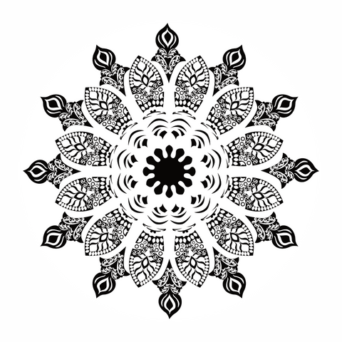 Mandala Temporary Tatoo Sticker (Single)